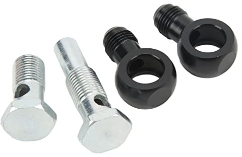 KIMISS Oil Cooler Banjo Fitting Kit AN6 X 1/4 NPSM 4L80E Transmissions - Premium Aluminum Alloy Adapter Compatible with GM Models 1997-2010