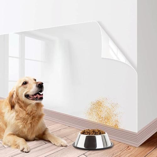 2 Stück Elektrostatische Wandschutzfolie 40 x 200 cm, Transparente Schutzfolie, Anti Kratz Folie für Katzen, Spritzschutz für Wand, Küche, Möbel, Büro