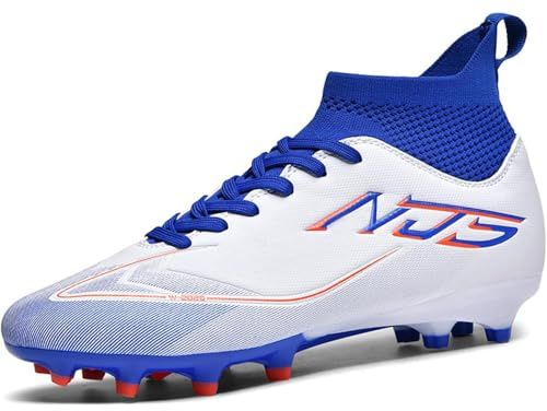 FGNINIY Boys Football Boots Kids Soccer Shoe Astro Turf Athletics Training Sport Shoes Teenager Profession Competition Indoor Outdoor Football Shoes Unisex