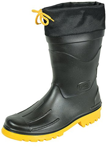 MADSea Nils-Hannes Bottes en caoutchouc colorées pour homme/garçon - Multicolore - noir/jaune, 44 EU