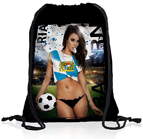 style3 Bayern Soccer Girl Rucksack Turnbeutel Tasche Fußball Trikot München Oktoberfest Germany
