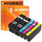Gorilla-Ink 5 Tintenpatronen als Ersatz für Epson T3591 – T3594 35XL 35 XL XXL-Inhalt | Kompatibel mit Workforce Pro WF 4720 4725 DWF 4730 4735 4740 DTWF 4720DWF 4725DWF 4730DTWF 4735DTWF