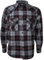 ROCK-IT Apparel® en Flanelle pour Homme Chemise Manches Longues de bûcheron à Carreaux fabriquée en Europe Colour Noir/Blanc/Gris M