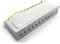 1aTTack.de 367467 Patchpanel CAT6a 12 Port weiß Verteilerfeld LSA+ Anschlusstechnik Netzwerk Verteilung - RJ45 - TIA 568 A/B - weiß