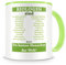 Samunshi® Biologen sind Tasse Beruf Geschenk Kaffeetasse Teetasse Kaffeepott Kaffeebecher Becher Biologen sind... 300ml grün/grün