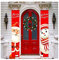 Décorations De Porche De Bannière De Porte en Plein Air Décor Ensemble Porte D'entrée Joyeux Noël Signe pour Ville Pays Ferme Tenture Murale À L'extérieur