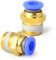 TAILONZ PNEUMATIC Racor recto macho de 6 mm de diámetro exterior x 1/4 BSP PC6-02 (paquete de 10)