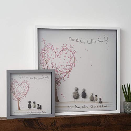 Personalised Love Tree Pebble Picture