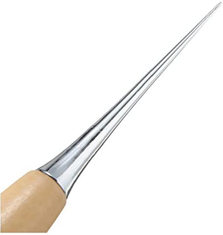 TOSSPER Leder Craft Hand Stitching Werkzeuge, Rundholz Kit Ahle Schlags Groover Schärfwerkzeug Metall
