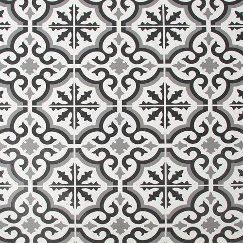 Contour Antibacterial Grecian Black Tiled Wallpaper | Paste The Wall Application | Black Tile | Eco-Friendly