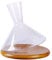 Wine Decanter,360° Rotating Wine Carafe with Wood Base ,1400 ML Lead-Free Glass Wine Aerator Set For Wine Lovers Gifts for Men (transparent)