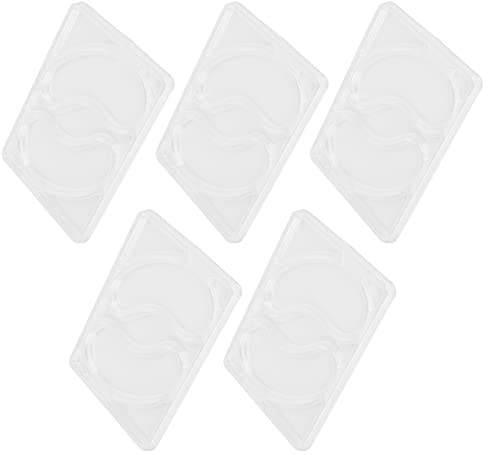 Augenmaske Form, 5 Stück Transparent DIY Form Tragbare Wiederverwendbare Patch Tray Plate Set, Gesichtsmaske Maschinenhersteller Zubehör Werkzeug