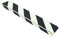 AnTina TAPES® Treppen-Kanten-Profil Thin Line 100 mm, Kanten-Schutz-Profil mit Antirutsch-Beschichtung R13 für Treppen & Stufen (10x80cm, nachleuchtend/schwarz)