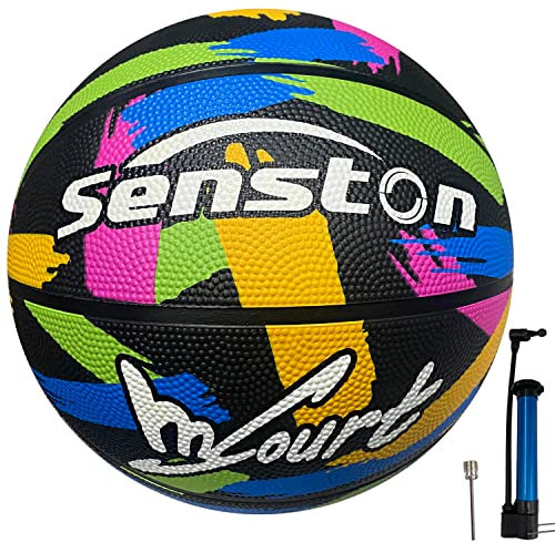 Senston Basketball Größe 7 Outdoor Street Basketbälle für das Training Erwachsene und Anfänger,Graffiti