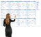 Großer abwischbarer Wandkalender, Jahreskalender zum Beschriften, 94 x 147 cm, undatierte 12 Monate, wiederverwendbar & laminiert, Planer mit Notizbereich, ideal für Büro, Klassenzimmer oder Zuhause