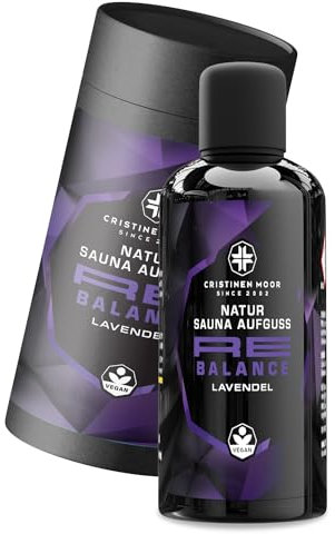 CristinenMoor Natürlicher Saunaaufguss Lavendel | Re Balance |100ml | Saunaöl | Saunaduft | Sauna Aufgussmittel