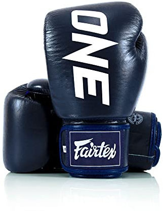 Fairtex BGV1 One Muay Thai Boxe Sparring Guanti (Azul, 12 oz)
