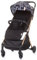 Chipolino Kinderwagen Buggy Easy Go faltbar Lenkerbremse gefederte Räder Korb, Farbe:schwarz