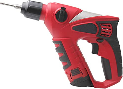 12V Cordless Electric Hammer Impact Drill， 2000Mah Battery Rechargeable Multifunction Rotary Tool