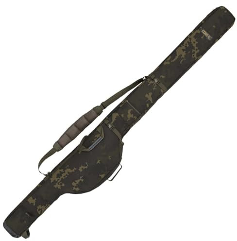 Korda Compac 3 Rod Holdall 10ft Dark Kamo - Rutentasche, Rutenfutteral, Angeltasche, Zubehörtasche, Tragetsche für Karpfenruten