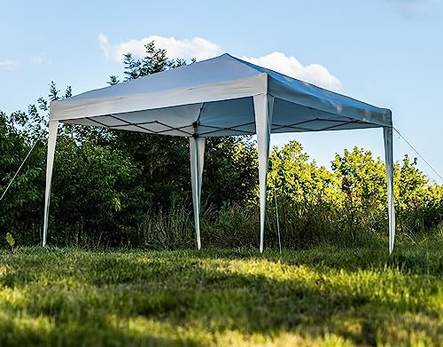 ONDIS24 Faltpavillon Faltzelt 3x3m Pavillon Partyzelt cremeweiß inkl. Tragetasche & Heringe (Quadratisch)
