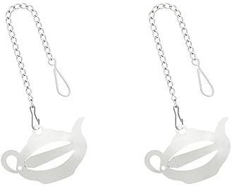 teeverliebt 2x Teefilterhalter Edelstahl I Halter für Teefilter I Filterhalter I Teebeutelspange