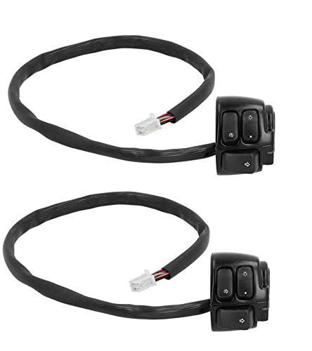 Lichtschalter am Lenker 2pcs 1in 25mm Motorrad Lenkerschalter Scheinwerfer Blinker Horn Gear Control Button Switch Universalteile