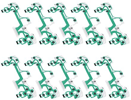 Tbest Video G Aries10Pcs Pieza de Repuesto G Película Conductora del Teclado para Controlador 4 Ps4