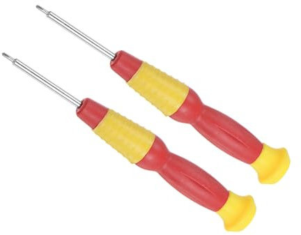 CoCud Destornillador Phillips Mini, Tamaño de 1.5mm, Longitud de 118mm, Acero al Carbono, Pequeños Destornilladores de Cabeza Cruzada con Mango Antideslizante, 2 Piezas