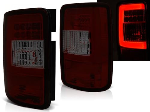 CR-Lights LED Lightbar Rückleuchten Set rot smoke für VW Caddy 2003-03.2014