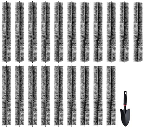 VEVOR Dachrinnenbürste, 18 m Gesamtlänge, φ13,3 cm Durchmesser, Dachrinnenreinigungswerkzeug, Laubschutz für 12,7 cm Dachrinnen, entfernt mühelos Blätter und Schmutz vom Dach, 20er-Pack
