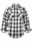TARAINYA Chemise Flanelle Homme A Carreaux Western Cowboy Manches Longues avec Boutons-Pression Regular Fit Schwarz Weiß Buffalo M