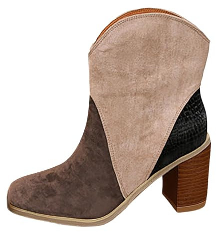 Stivali sopra il ginocchio Donna Stivali Donna Elegante Europea americana Scarpe da donna con Suola Spessa, Commercio Esterno, Tacco Spesso, Stivali corti Stivali da donna Con Tacco Elegante Vintage,