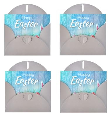 Exquisite Perlpapier Urlaub Osterei Hase Gras Holzgrußkarte - atemberaubendes Design, perfekt für Festlichkeiten