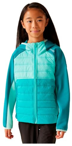 Regatta Kids' Kielder IX Hybrid Jacket with Extol Stretch panel inserts & synthetic Warmloft down-touch insulation, perfect for hiking, walking & outdoor activities