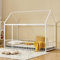 Generisch Bodenbett 90x200 cm, Hausbett mit Rausfallschutz, stabiles Hausbett aus robustem Metall für jedes Zimmer, Ideal für alle Altersgruppen