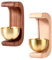 Gosknor 2pcs Shopkeepers Bell for Door Opening, Magnetic Doorbell Simple Design Wood Wind Chime for Cafe Front Door Store Refrigerator