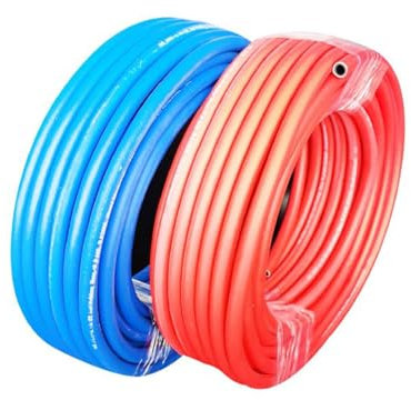 RSBFER Tuyau de soudage Double oxygène-acétylène 8 mm, Tuyau pour Chalumeau oxycoupeur pour la découpe et Le soudage du métal, Usage Industriel,10m