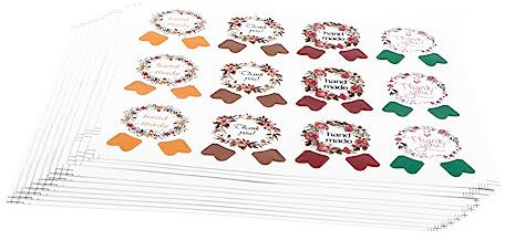 Homoyoyo 10Stücke DIY Lip Gloss Selbstklebende Aufkleber für Lippenpflege Personalisierte Label für Kosmetikbehälter für Kreative Anwendungen