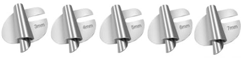 Hreyywo Pied D'Ourlet Roulé à Coudre Universel 5 PièCes/Paquet 3 Mm-7 mm DéFilement Incurvé, Pied-De-Biche pour Machine à Coudre Pied D'Ourleur