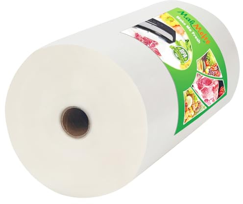 MakMeFre 1 Pack 20x4570cm Embossed Vacuum Food Sealer Bags Rolls | BPA Free Food Grade,Customized Size,Long Term Preservation Vacuum Sealer Rolls,Great for All Vacuum Sealer