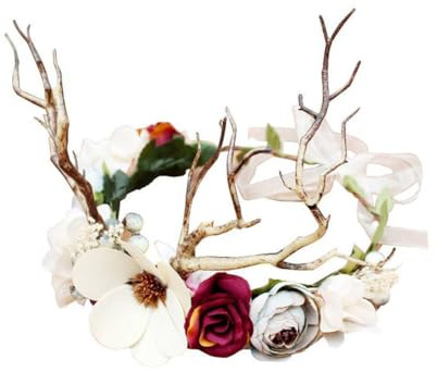 IMIKEYA Leuchtendes Bezauberndes Blumenhaarband aus Kunststoff und Kunstharz mit Einfachem Design für Fasching Feierlichkeiten und Kostümpartys für Kinder und Erwachsene