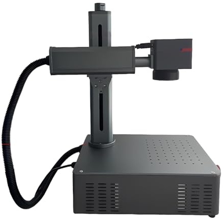 Graveur Laser Fibre 20 W, Compatible Lightburn, Précision 0,01 Mm, Zone De Travail Adaptée, Mini Machine De Découpe Laser Portable Pour Métaux, Bois, Verre Et Argent(20W)