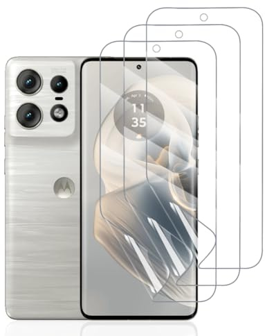 Hhfcryst 3 Piezas Protector de Hidrogel Protector para Motorola Edge 50 Pro, TPU Protectores de Pantalla HD Transparente Suave (Vidrio no templado)