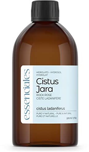Essenciales - Agua Floral de Jara · Cistus 100% Pura y Natural, 500 ml | Agua Floral Cistus Ladaniferus - Hidrolato Natural