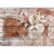murando Fotomurales Vintage 400x280 cm XXL Papel pintado tejido no tejido Decoración de Pared decorativos Murales moderna de Diseno Fotográfico Flores Lirio Madera f-a-0616-a-a