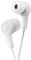 JVC Gumy in Ear Earbud Headphones, Powerful Sound, Comfortable and Secure Fit, Silicone Ear Pieces S/M/L - HAFX7W White
