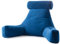 Linenspa Lesekissen mit geschreddertem Memory-Schaum, Rückenkissen zum Sitzen im Bett, Lesen, Spielen, Fernsehen – Bettstuhlkissen mit Armen, Schlafsaal-Essentials, Marineblau