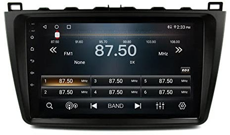 9 QLED Android 11 Radio for Mazda 6 2008-2012 Car Multimedia GPS Autoradio GPS Navigation Support Wifi FM USB Bluetooth Handsfree SWC Rear View Camera 8 Core