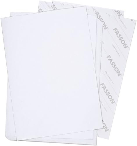 Papel autoadhesivo premium DIN A4 I 250 hojas blanco mate I FASSON Crack Back-Plus I papel adhesivo imprimible I AZ067